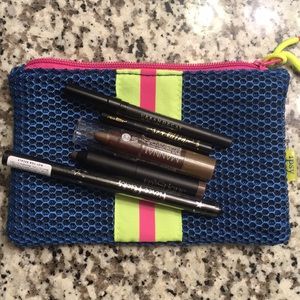 Makeup bag and products